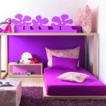 Purple color for teenage bedroom