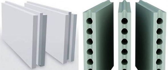 2 types of plaster blocks