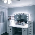 Makeup mirror for a beauty salon or studio
