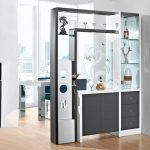 Interior in modern style with a beautiful partition