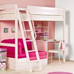 Loft bed with a sofa for teenage girls