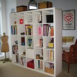 A small cabinet partition in the form of a library
