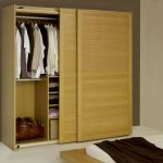 Simple and convenient wardrobe for the bedroom