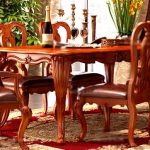 Rectangular dining table and chairs