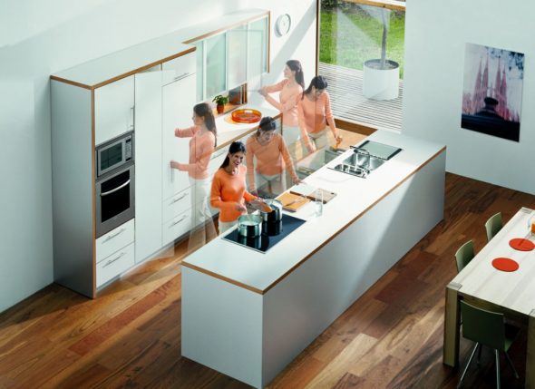 Furniture and appliances in the kitchen