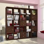 Wardrobe partition with workplace