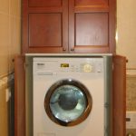 Banyo cabinet para sa washing machine