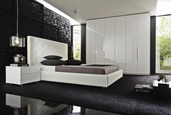 Modern tarzda yatak odası
