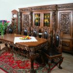 Handmade wood dining room