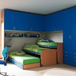 Triple pull out bed from corner wardrobe