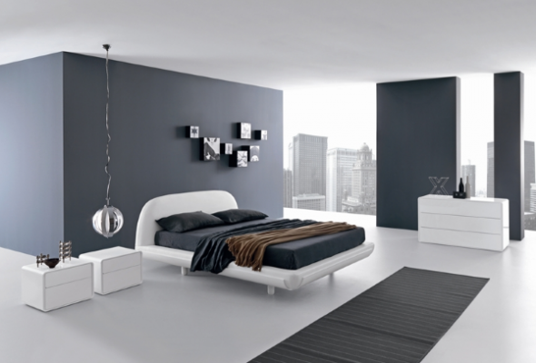 Ultra nowoczesna sypialnia