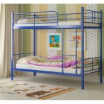 Universal bunk bed from metal Emma with two orthopedic mattresses