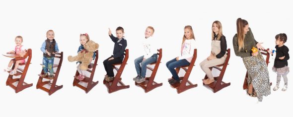 Çocuklar ve yetişkinler için evrensel sandalye