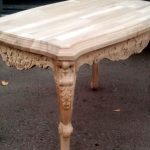 Carved coffee table pattern option