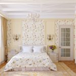 Butterflies and flowers for a chic bedroom
