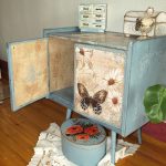 Decoupage thumbs in vintage style