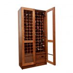 Wooden closed wine rack