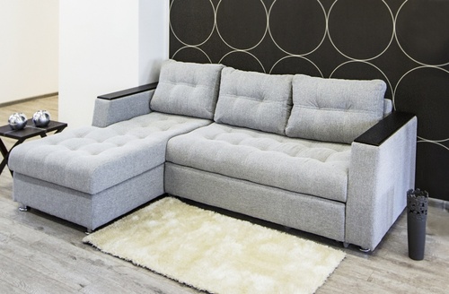 Upholstered sofa - chenille