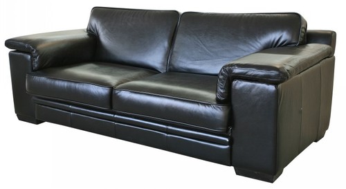 Solid leather sofa
