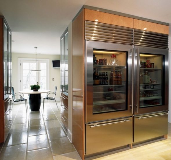 Two large refrigerators