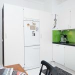 Kylskåp inbyggt i möblerna