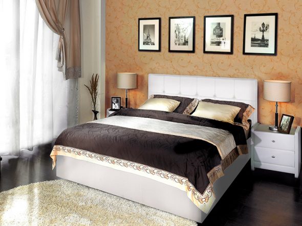 Classic design bed Marta