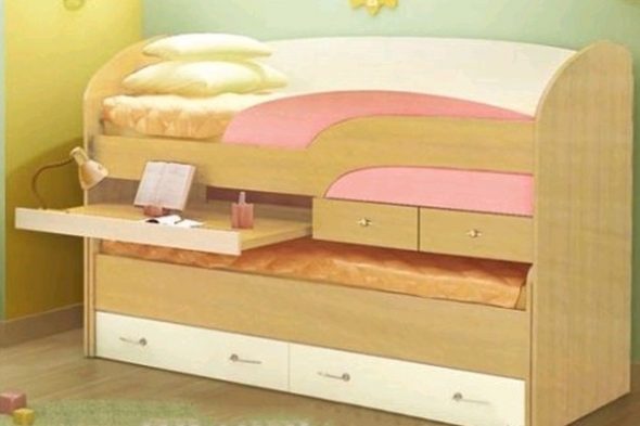 Kompaktowe łóżko piętrowe