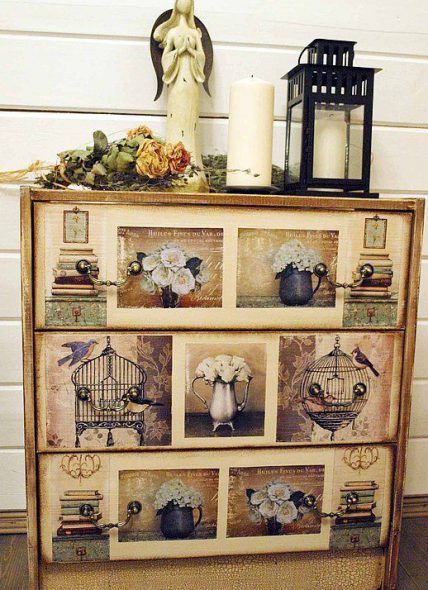 Beautiful chest of drawers in vintage style