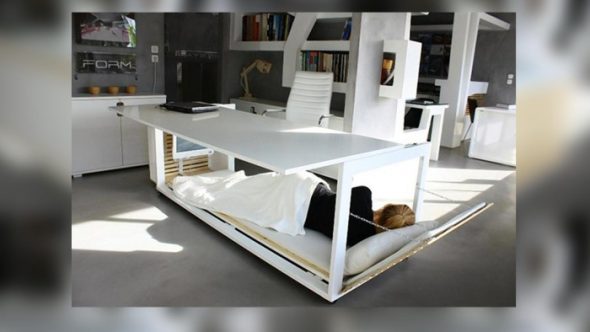 Kreatywne łóżko stołowe