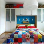 Patchwork bed cover