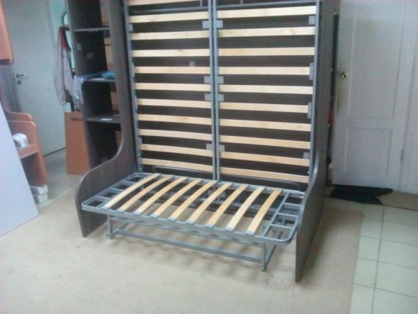 Mechanism of vertical wardrobe beds