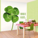Unusual wallpaper for wall decoration in the kitchen