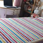 Very beautiful knitted baby blanket