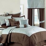 Bedroom decoration in the same colors and shades