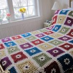 Szydełkowy patchwork - narzuta na łóżko