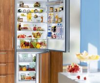 We select a special model in order to integrate the refrigerator into the kitchen furniture