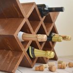 Wooden wine shelf Margarita