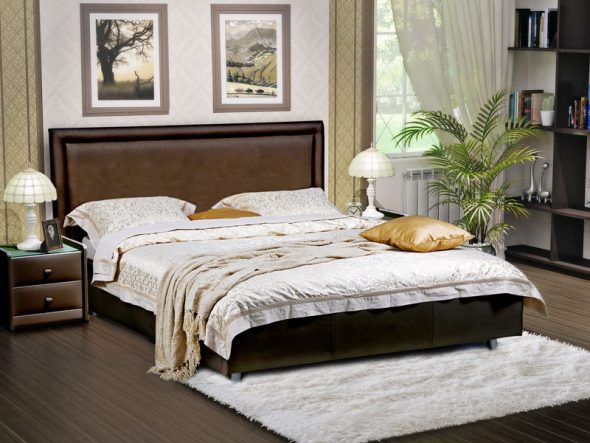 Simple and simple bed Domenico
