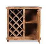 Simple wooden wine cabinet