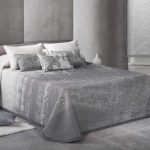 Elegant bedspread unusual gray