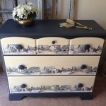Chic chest of drawers after decoupage decoration