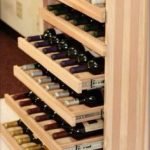 Wine bottle rack with drawers