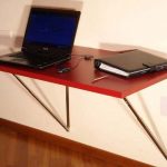 Folding red table