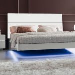 LED lighting on the bottom perimeter of the bed - simply and effectively