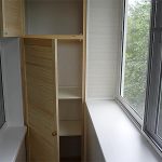 Narrow wood panel cabinet
