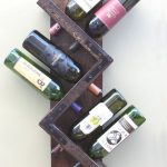Zigzag wine shelf