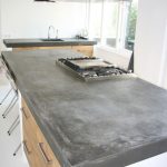 Concrete kitchen surfaces are easy to use.