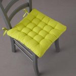 Decorative cushions for chairs in yellow