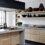 Wood and concrete for kitchen units