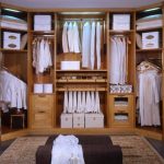 The wardrobe room relieves the whole apartment from clothes and shoes.